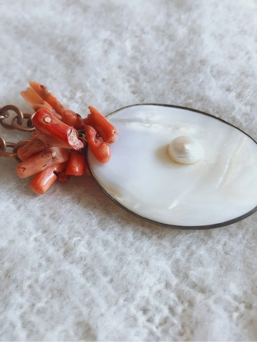 NWOT Handmade 2010's Seashell Necklace Boho Style Summer Beach Vibes Natural Kei